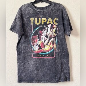 2PAC Shirt XL Gray Tupac Shakur Hip Hop Rap Graphic Tee Short Sleeve